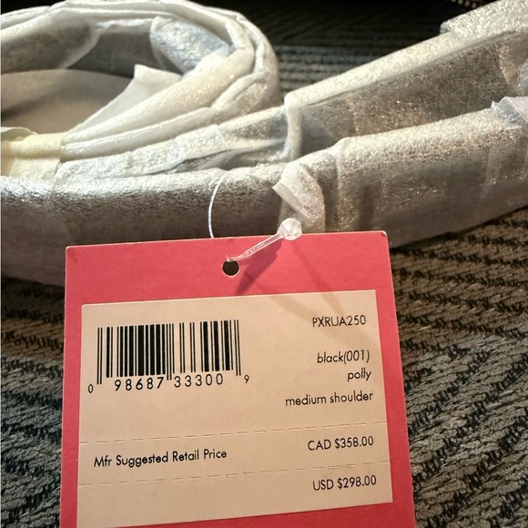 Kate Spade Polly Medium Shoulder Crossbody Black Leather Bag NWT - Picture 13 of 16